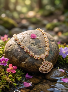Divyoro - Juego de Joyas Clásicas para Mujer, Chapadas en Oro de 18K, Origen Orissa, Cadena de Aleación con Colgante, Joyería de Moda - Product Image 4