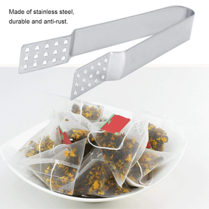 Pince à thé en acier inoxydable et support de passoire pour retirer les sachets de thé, préparation de thé chaud, maison, cuisine, cafés et restaurants - Product Image 2