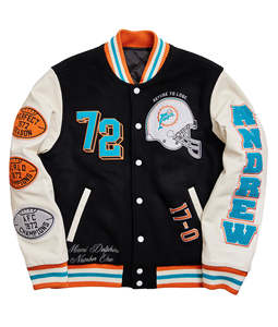 Customized Casual Wear <b>Men's</b> Varsity <b>Jackets</b> with Stand Collar Premium Quality <b>Men</b> <b>Baseball</b> <b>Jacket</b> Available in Different Colors - Product Image 1