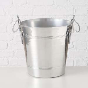 Seau à glace en aluminium, design minimaliste rond, résistant à la rouille, portable, étanche, pour les fêtes - Product Image 1