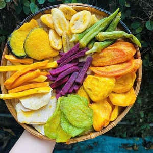 Chips de fruits mélangés frites sous vide de qualité supérieure, 7 saveurs tropicales, en vrac, origine Vietnam, fabricant OEM, collations saines, prix d'usine - Product Image 2