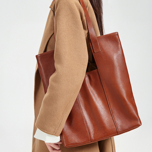 Bolsos de Hombro de Cuero Genuino para Mujer, Bolso de Mano de Gran Capacidad, Bolso Tote de Lujo de Diseñador para Dama - Product Image 5