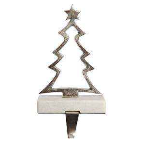 Soporte para Calcetines Navideños de Metal al por Mayor, Acabado Cromado Plateado, Base con Peso, Gancho para Colgar en la Chimenea o Repisa, para Decoración del Hogar - Product Image 4