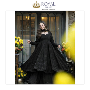 Nueva Colección de Diseñador de Ropa Tradicional India, Vestido Sharara con Estampado Floral, para Fiestas y Eventos - Product Image 3