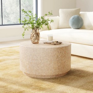 Luxury Modern Multifunction Decorative Mother of Pearl Coffee <b>Table</b> for Living Room Home Furniture Inlay MOP <b>Table</b> Made Vietnam - Product Image 5