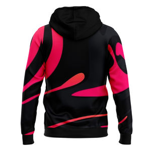 Sweat à capuche personnalisé avec fermeture éclair pour hommes, sweat à capuche sportif en polyester avec impression par sublimation en 3D - Product Image 2