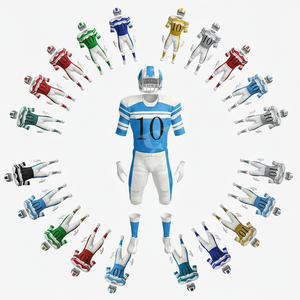 Athletic Gear Team Wear Apparel Sportswear High Impact Resistance American Football Uniforms Protective Breathable Football Kits - Product Image 1
