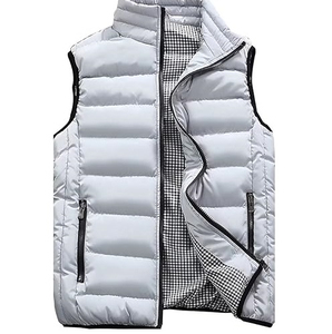 Top Quality Zipper Pocket Windproof Sleeveless Jacket Custom logo <b>Men</b> Golf Puffer Down <b>Vest</b> Bubble Puffer <b>Vest</b> - Product Image 4
