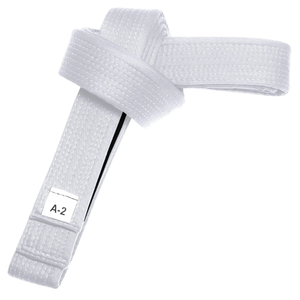 Cinturones de Artes Marciales Blancos Personalizados con Logotipo Premium, Cinturones de Karate, Judo, BJJ, Jiu Jitsu de Alta Calidad al por Mayor, para Adultos y Niños - Product Image 1