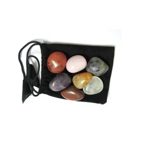 Vente en gros de cristaux de pierres naturelles de guérison sept chakras gravure cristaux Chakra Reiki ensemble de guérison à vendre - Product Image 6