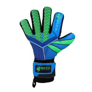 Gants de gardien de but de football personnalisés de qualité supérieure, paume avant en latex allemand, dos en silicone injecté, coupe Meduis, sangle intégrée - Product Image 3