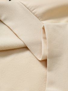 Ensemble de survêtement pour homme en beige avec bordure contrastée, sweat-shirt et pantalon large, tenue décontractée de style streetwear, ensemble deux pièces de qualité supérieure - Product Image 3