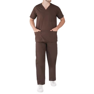 Vente en gros de blouses médicales à manches courtes pour hommes, uniformes d'hôpital, tenues médicales d'été, vêtements de travail pour pharmacien, médecin, infirmière, blouses unisexes - Product Image 1