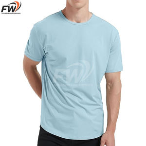 T-shirts pour hommes OEM, dernière collection, design tendance, en stock, vêtements de mode, t-shirts pour hommes, couleur unie. - Product Image 6