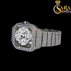 Tendance personnalisé glacé Moissanite diamant montre automatique japon mouvement édition limitée saint valentin cadeau spécial - Product Image 2