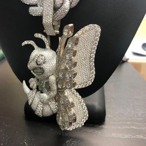 Pendentif Hip Hop Moissanite Iced Out pour Hommes, Bijoux de Luxe, Collier Pendentif Hip Hop Moissanite - Product Image 1