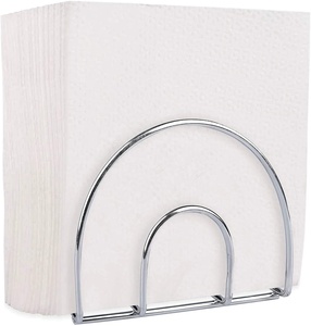 Porte-serviettes en aluminium chromé parfait pour votre cuisine ou même dans les restaurants, les hôtels, les cafés et bien plus encore. - Product Image 2