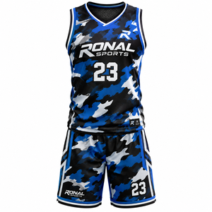 Ensembles d'uniformes de basketball et de football américain personnalisés pour hommes, respirants, à séchage rapide, avec bretelles ajustables, en polyester, vêtements de sport - Product Image 1