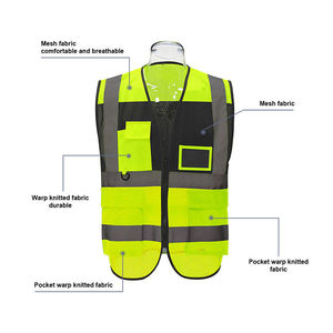 เสื้อกั๊กสะท้อนแสงสำหรับผู้ชาย ทนทาน ระบายอากาศได้ดี น้ำหนักเบา มองเห็นได้ชัดเจน เหมาะสำหรับงานอุตสาหกรรม งานซ่อมบำรุง และความปลอดภัยในการจราจร - Product Image 3