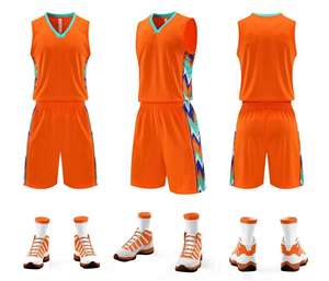 Hot Sale Best Design Printed Basketball Kit / Basket Ball Sports Uniform/Sublimation Team Wear Breathable Basketball Uniform - Product Image 5