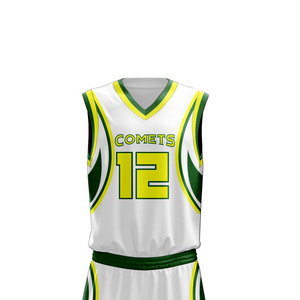 Uniforme de basket-ball personnalisé avec logo imprimé, design personnalisé, tissu polyester, tissu doux, style tendance - Product Image 6