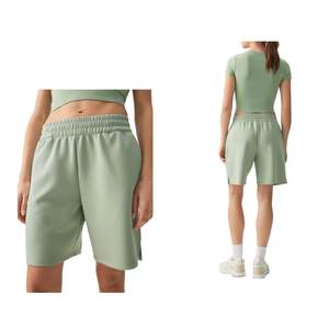 Shorts Deportivos de Cintura Alta para Mujer, Corte Holgado Informal, Shorts de Gimnasio y Descanso, Logotipo Personalizado OEM, Ropa Urbana de Verano - Product Image 1