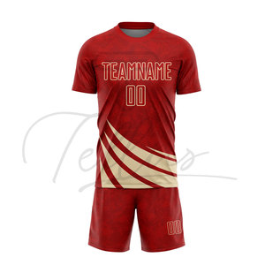 ชุดฟุตบอลคุณภาพดีที่สุด หลายสี สำหรับทุกเพศทุกวัย  รับสั่งทำตามแบบ  ระบายอากาศได้ดี แห้งเร็ว ชุดสโมสรฟุตบอลแบบสั้น - Product Image 5