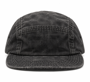 Gorra Vintage Negra Lavada de 5 Paneles, Ajustable, con Visera Plana, Mezcla de Algodón, para Uso Casual al Aire Libre - Product Image 6