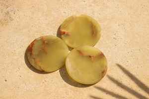 Juego de 6 posavasos de mármol ónix de lujo con soporte, elegante decoración para mesa de café y hogar - Product Image 5