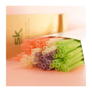 Pajitas Biodegradables para Bebidas Vegetales, Pajitas Ecológicas a Base de Plantas Naturales para Jugos, Smoothies, Leche, Té, Café, Cócteles y Bebidas Frías - Product Image 4