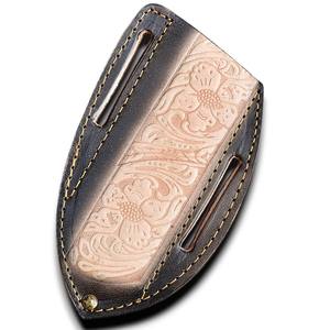 Funda de Cuero Premium Estilo Pancake para Cuchillo, Cosida a Mano en Piel de Vacuno, Porta Cuchillo Plegable Horizontal para Cinturón, Táctica, Venta al Por Mayor - Product Image 1