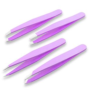 Juego de Pinzas para Cejas de 4 Piezas, Pinzas de Acero Inoxidable para Mujer con Estuche de Viaje, Gran Precisión para Vello Encarnado - Product Image 2