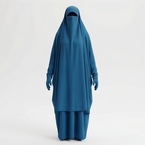 Abaya Larga hasta el Suelo para Mujeres Musulmanas, Manga Larga, Transpirable, Vestido Modesto, Moda Islámica, Venta al por Mayor para Minoristas - Product Image 1