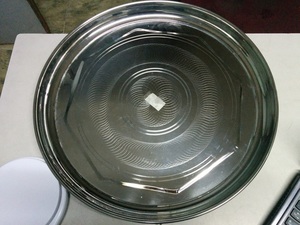 Stainless Steel Modern Round Dinner Plate <b>Mirror</b> Polished Eco-Friendly Durable Raised Rim Dishwasher Safe Serving Dish - Product Image 3