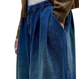 Pantalones Vaqueros de Mezclilla para Hombre, Corte Ancho Medio, Ajuste Holgado Informal, Secado Rápido, Transpirables, 100% Algodón, Azules, Pantalones de Trabajo con Bolsillos Utilitarios, Corte Recto - Product Image 3