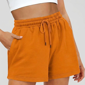 Shorts en molleton pour femmes / Vêtements de sport pour la gym, shorts de sport pour femmes avec cordon de serrage à la taille, shorts de sport en molleton pour l'exercice - Product Image 4