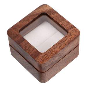 Wooden Jewelry <b>Box</b> Bulk <b>Treasure</b> Wood <b>Box</b> Wedding Wooden Ring <b>Box</b> With Epoxy Resin Ring Holder - Product Image 2