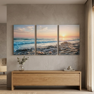 Custom Art Deco Canvas Painting Wall Decor with <b>Frame</b> Hanging & Vase Add-On – Made in Vietnam Gift Idea - Product Image 2