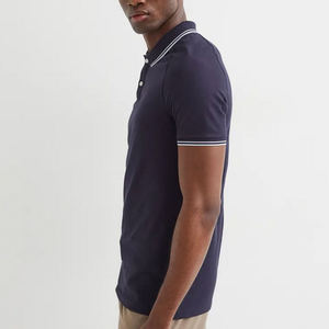 Polo Personalizado para Hombre, Corte Ajustado, Transpirable, de Algodón Piqué, con Cuello con Ribete, Diseño de Manga Corta, Estilo Casual de Negocios, para Golf - Product Image 4