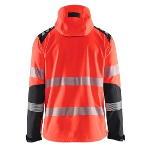 ZOHSUB POWER INDUSTRY High Visibility ANSI Class 1 Reflective Safety Jacket for Men Women LED Flash <b>Waterproof</b> Hood Pockets <b>Work</b> - Product Image 4