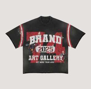 Nuevo Diseño de Alta Calidad, 100% Algodón, Logotipo Personalizado con Serigrafía, Conjunto de Verano para Hombre, Talla Grande, Camiseta y Pantalones Cortos - Product Image 2