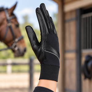 Gants d'équitation d'hiver imperméables et résistants à la chaleur en cuir, vêtements de sport avec protection antidérapante et solaire, compatibles écran tactile, avec option OEM - Product Image 3
