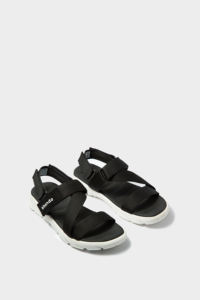 Sandalias Cómodas con Correa de Talón Extraíble, Ligeras, de Secado Rápido, Unisex, Color Negro Completo, Casuales, Punta Abierta, con Tiras Cruzadas, Deportivas - Product Image 3