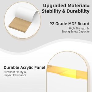 White 3-Drawer Side Cabinet Bedside Table Nightstand with RGB LED Charging Station USB Ports - Product Image 4