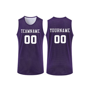 Maillot de basket réversible personnalisé pour enfants et hommes, design rétro par sublimation, avec nom d'équipe, vente en gros - Product Image 5