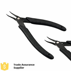 Professional Bent Chain Nose Pliers Stainless Steel 5 Inch Soft Grip Handle Jewelry Tool for Beading <b>Wire</b> Wrapping <b>Craft</b> - Product Image 3