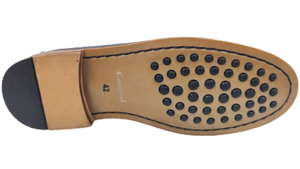 Mocasines Negros para Hombre, Punta Redonda, Sin Cordones, Zapatos de Oficina y Carrera, Antideslizantes, con Amortiguación de Aire, Suela de Goma, Logotipo Grabado - Product Image 4