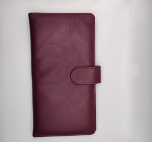 Portefeuille pour homme en cuir véritable, haute qualité, long, avec plusieurs emplacements pour cartes, sécurité RFID, doublure douce et résistante, fermeture à bouton-pression, logo personnalisé - Product Image 1