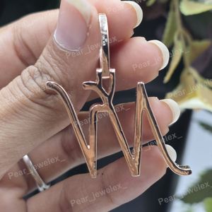 Colgante de Moissanita Personalizado con Dos Letras, Chapado en Rodio, Engaste de Garras, Corte Brillante, Unisex, Lujoso, para Boda, de Moda, Plata 925 - Product Image 3