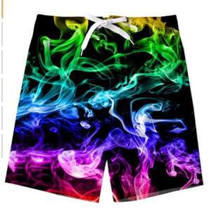 Customized <b>Men's</b> Quick-Drying Beach Shorts Loose Fit 3D Floral Animal Dot Designs Large Size Waterproof Five-Quarter Swim Shorts - Product Image 2